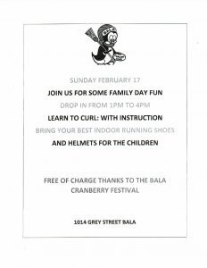 Family Fun Day - Bala Curling Club